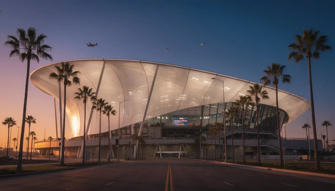 SoFi Stadium à Inglewood, Los Angeles, stade de la Coupe du Monde 2026 où la Belgique joue contre l